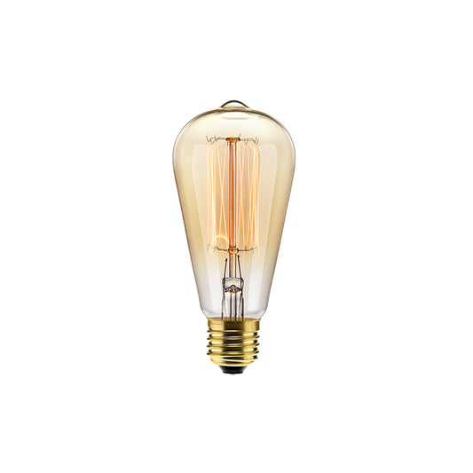 Lampada Filamento Carbono St64 40W 127V Luz Ouro Elgin