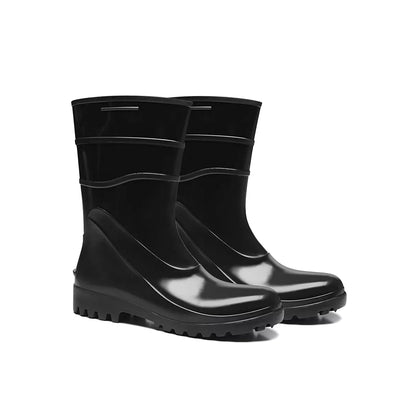 Bota Pvc Preta Cano Medio  Sf  Ca 37456 Bracol